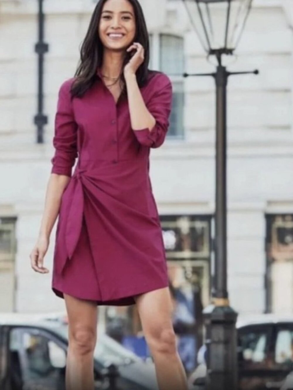 UNTUCKit Amelia Wrap Shirtdress
